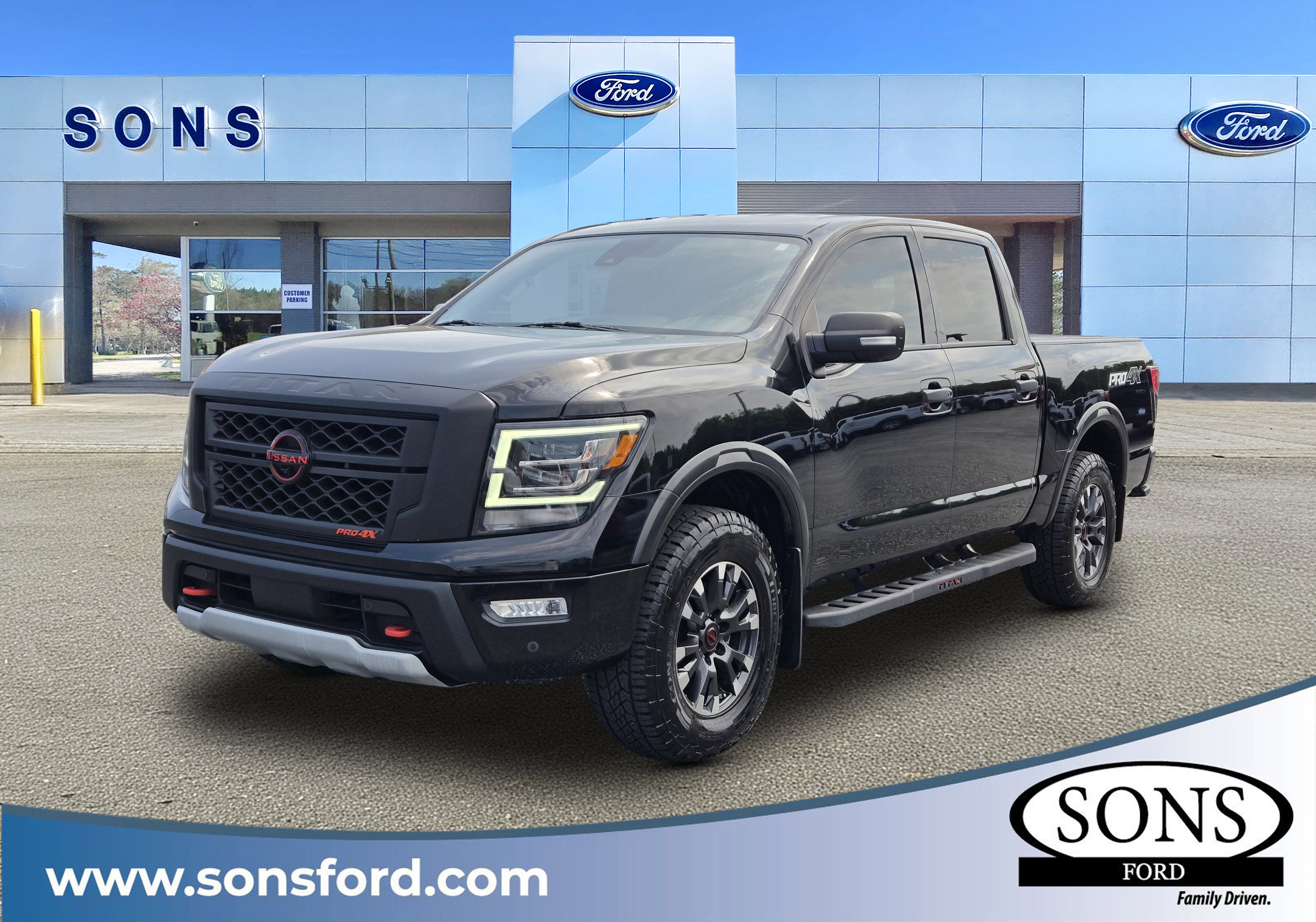 Used 2023 Super Black Nissan PRO-4X image 1