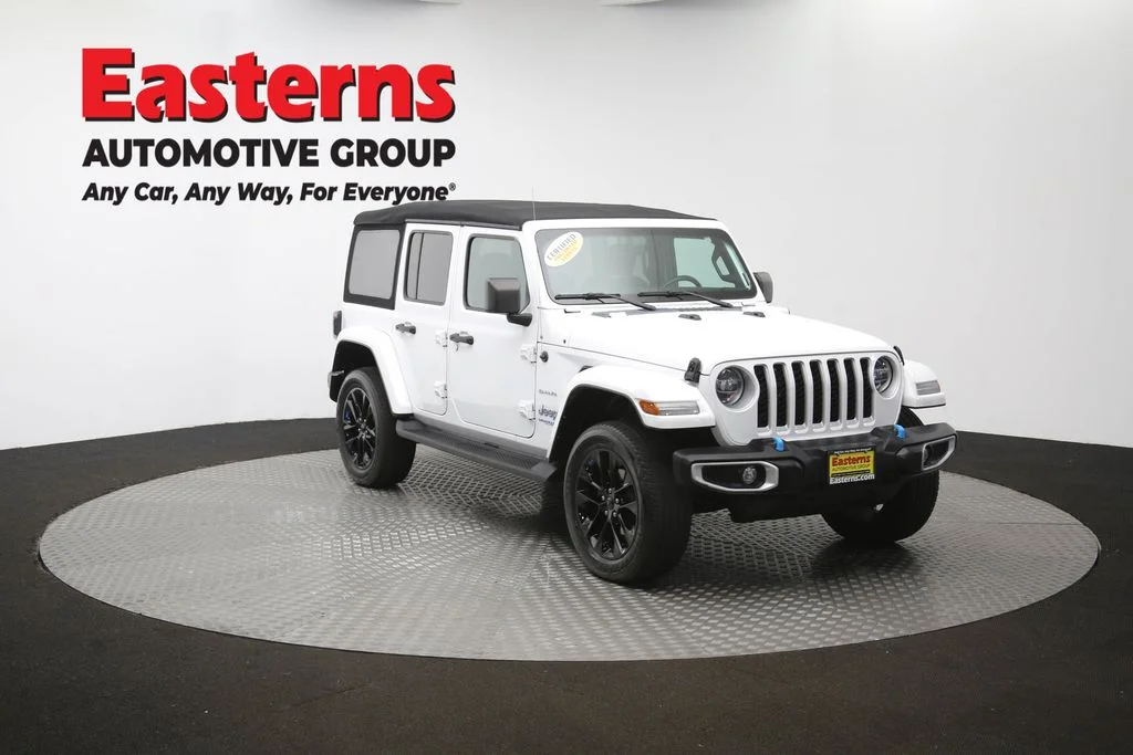 Used 2022 White Jeep Unlimited Sahara 4xe image 51