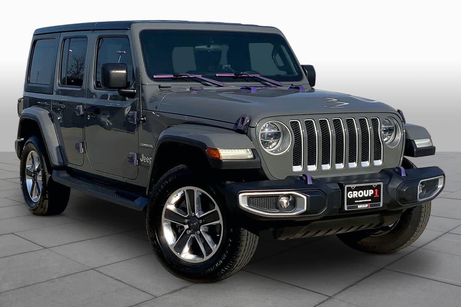 Used 2018 Sting-Gray Clearcoat Jeep Sahara image 3