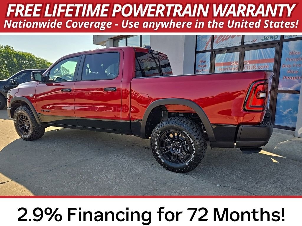 New 2026 Molten Red Pearl-Coat Exterior Paint RAM Rebel image 6
