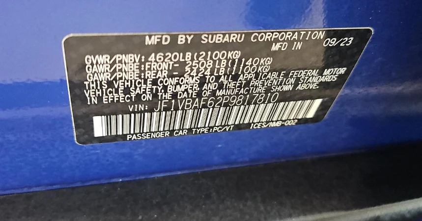 Used 2023 Blue Subaru Premium image 15