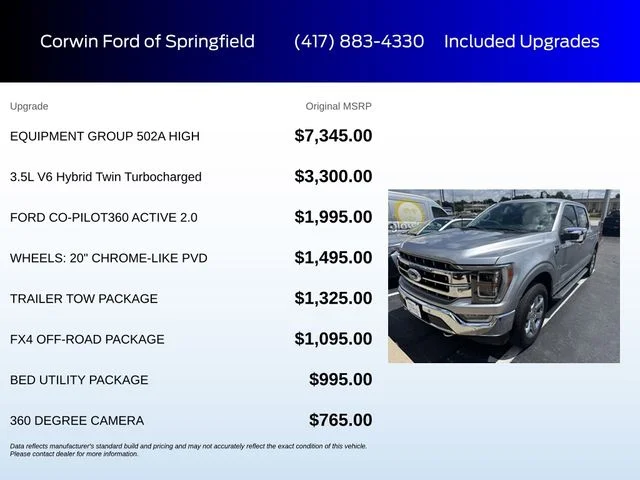 Certified Used 2022 Silver Metallic Ford Lariat image 6