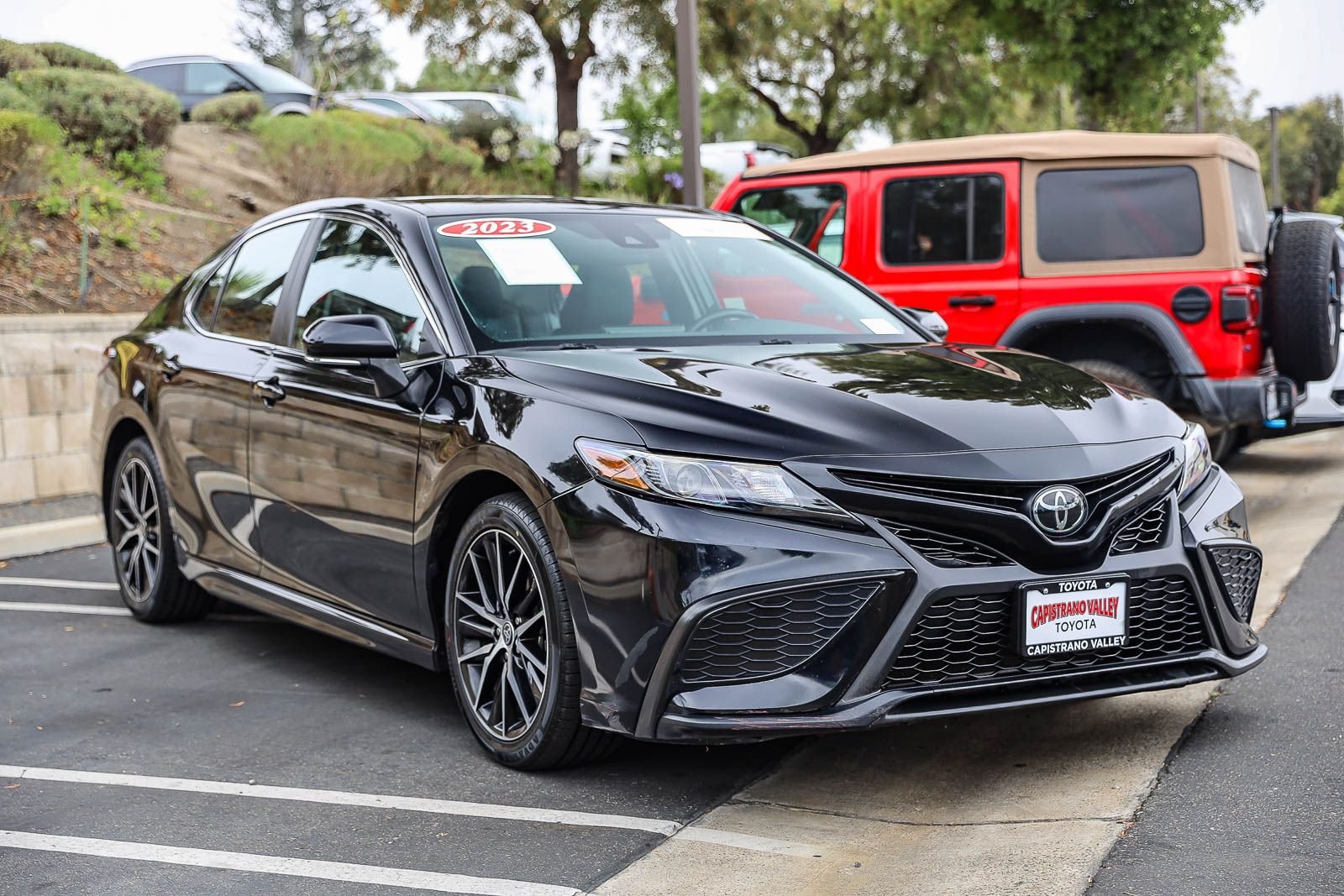 Certified Used 2023 MIDNIGHT BLACK METAL Toyota SE image 3
