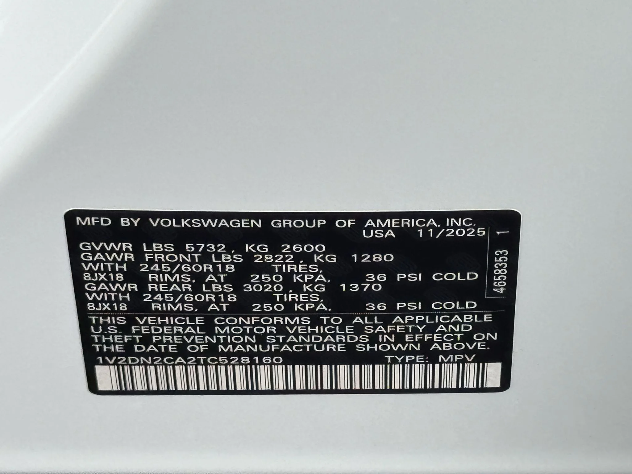 Used 2026 Opal White Pearl Volkswagen 2.0T SE image 36