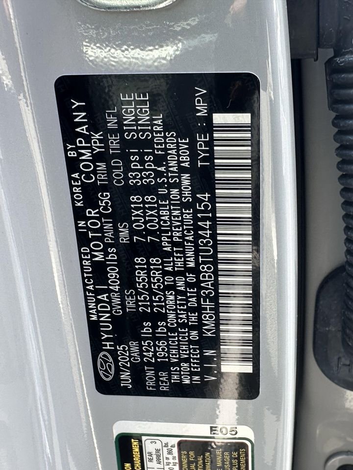 New 2026 Cyber Gray Metallic Hyundai SEL Sport image 30