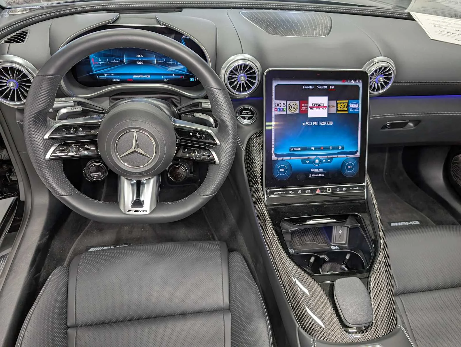 Used 2022 Obsidian Black Metallic Mercedes-Benz AMG® SL 63 image 22
