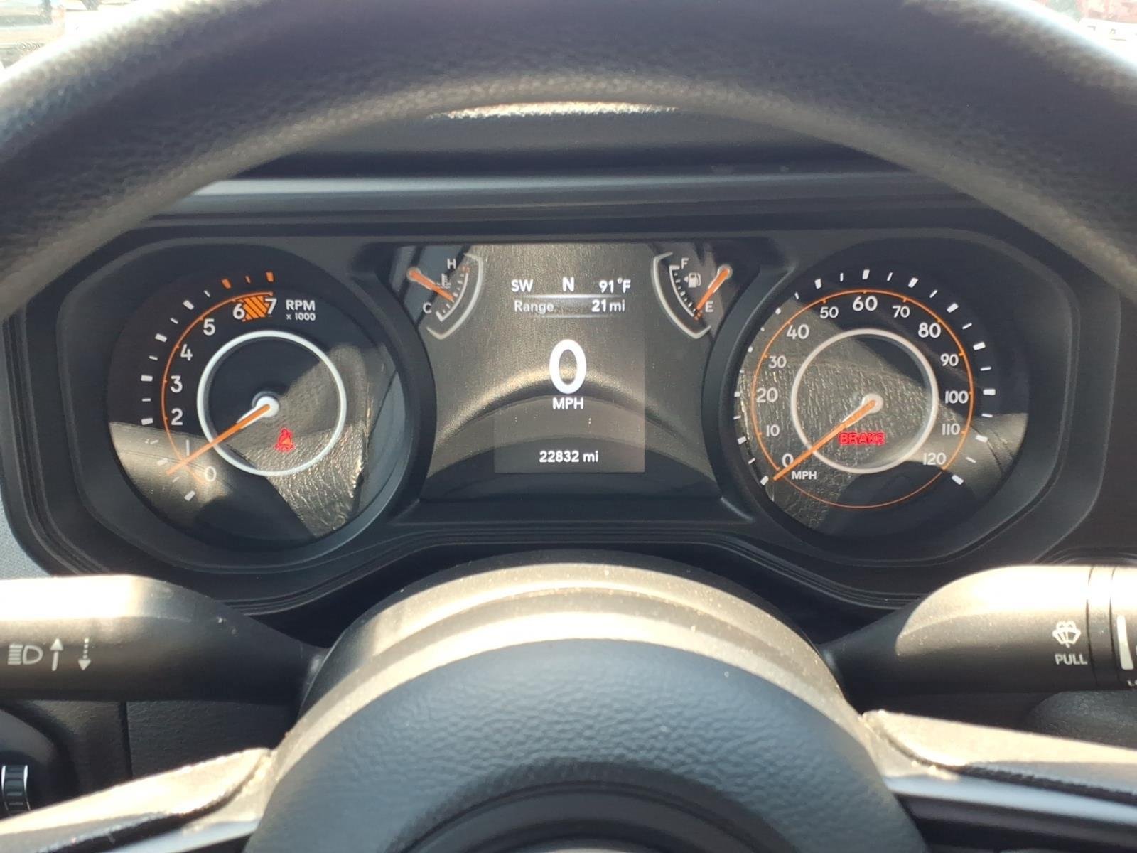 Used 2025 Bright White Clearcoat Jeep Sport image 22