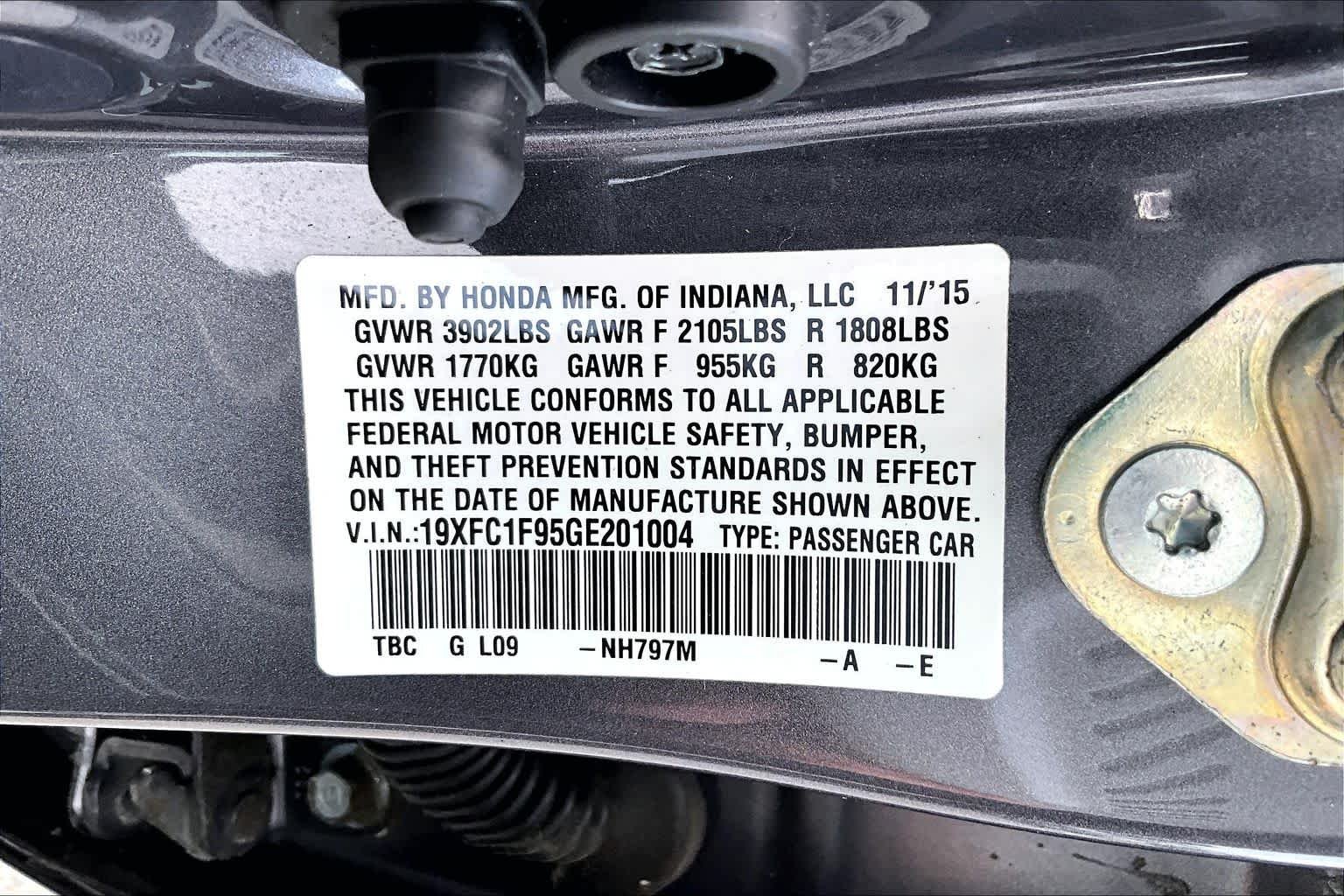 Used 2016 Modern Steel Metallic Honda Touring image 37