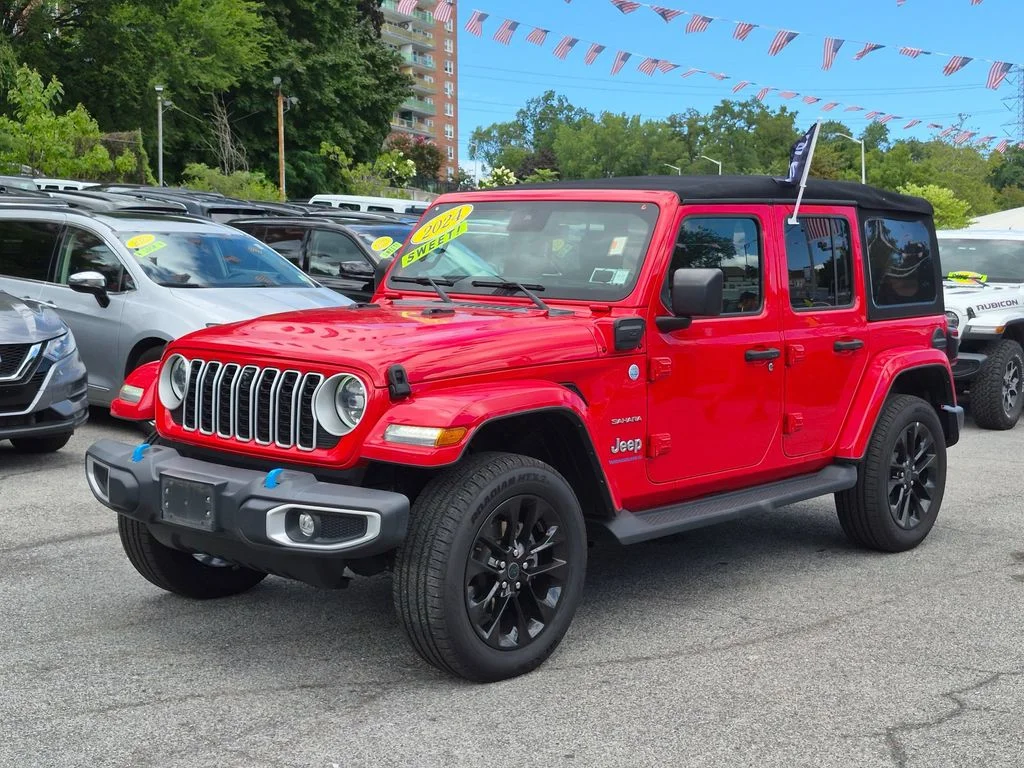 Used 2024 Red Jeep Sahara 4xe image 1