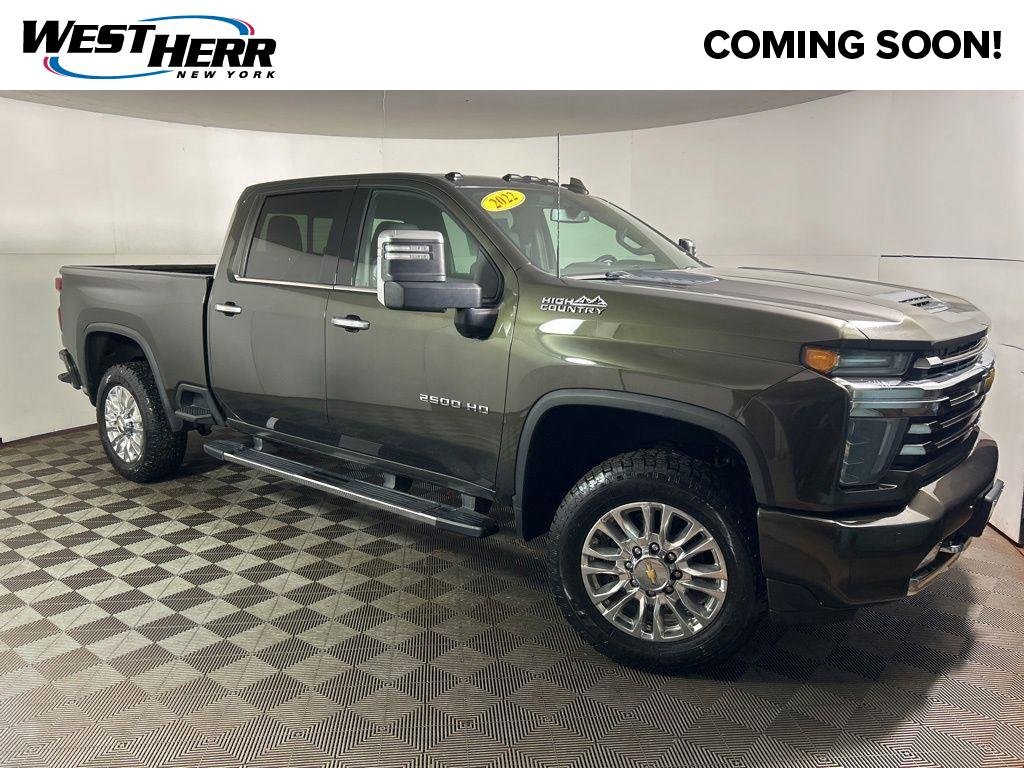 Used 2022 Greenstone Metallic Chevrolet High Country image 1