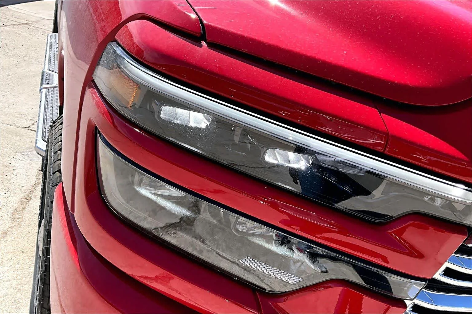 New 2026 Flame Red Clear-Coat Exterior Paint RAM Laramie image 14