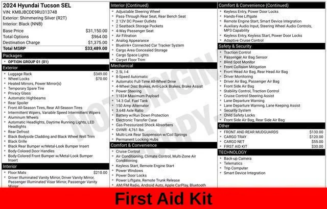 Used 2024 Silver Hyundai SEL image 45