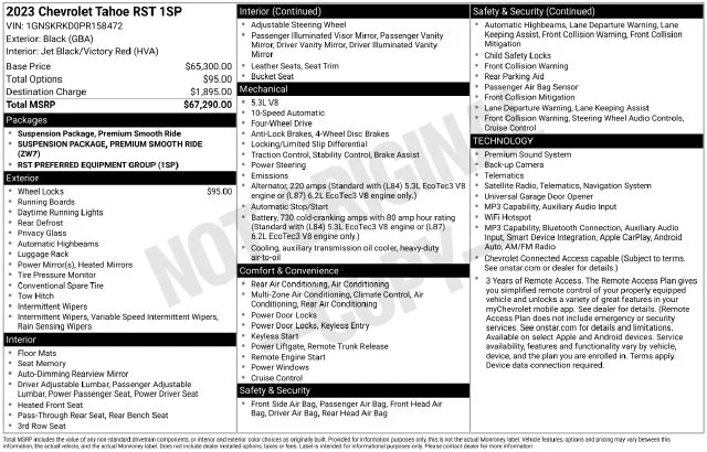 Used 2023 Black Chevrolet RST image 52