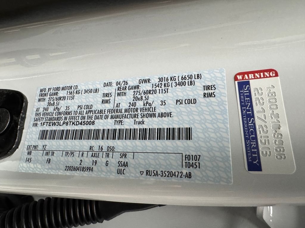 New 2026 White Ford XLT image 31
