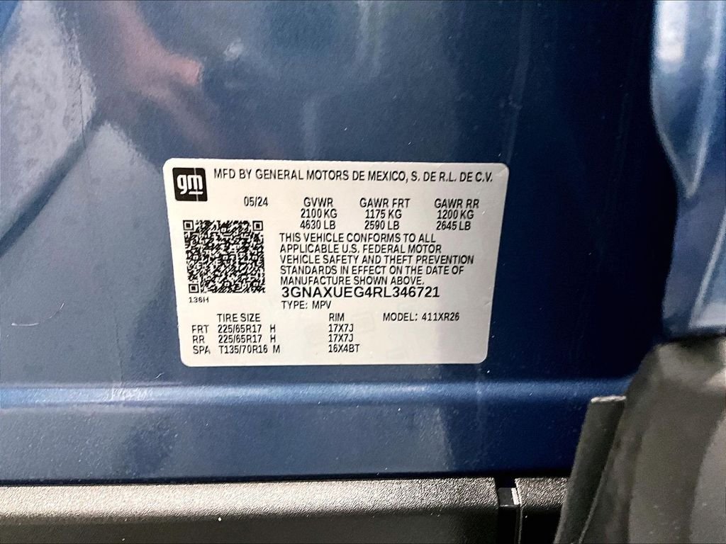 Used 2024 Lakeshore Blue Metallic Chevrolet LT image 33