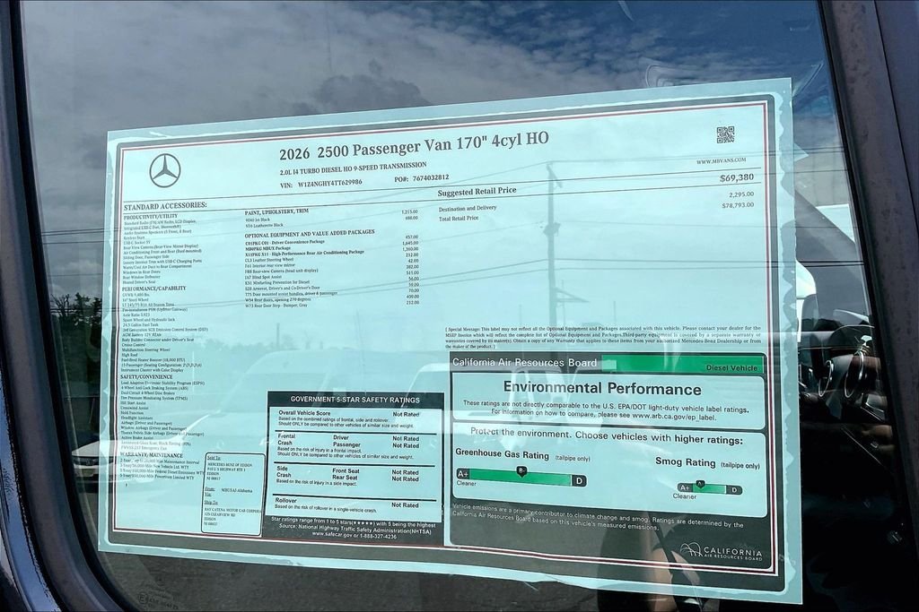 New 2026 Black Mercedes-Benz Passenger 170 WB image 13