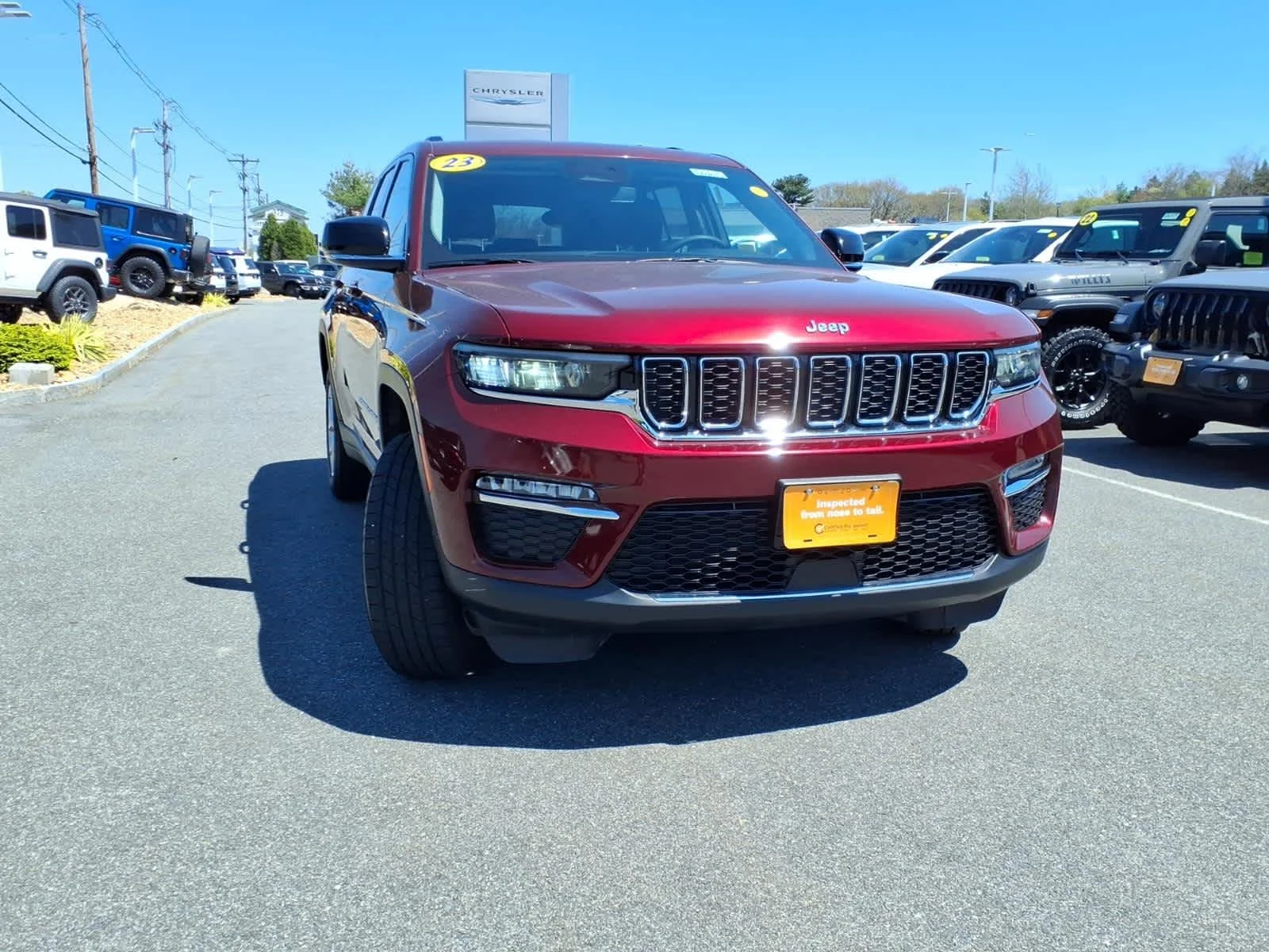 Certified Used 2023 Velvet Red Pearlcoat Jeep Limited image 4
