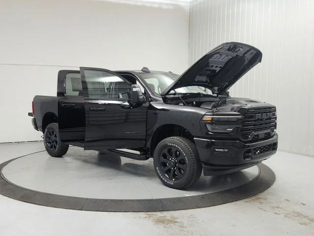 New 2026 Diamond Black Crystal Pearl-Coat Exterior Paint RAM Laramie image 9