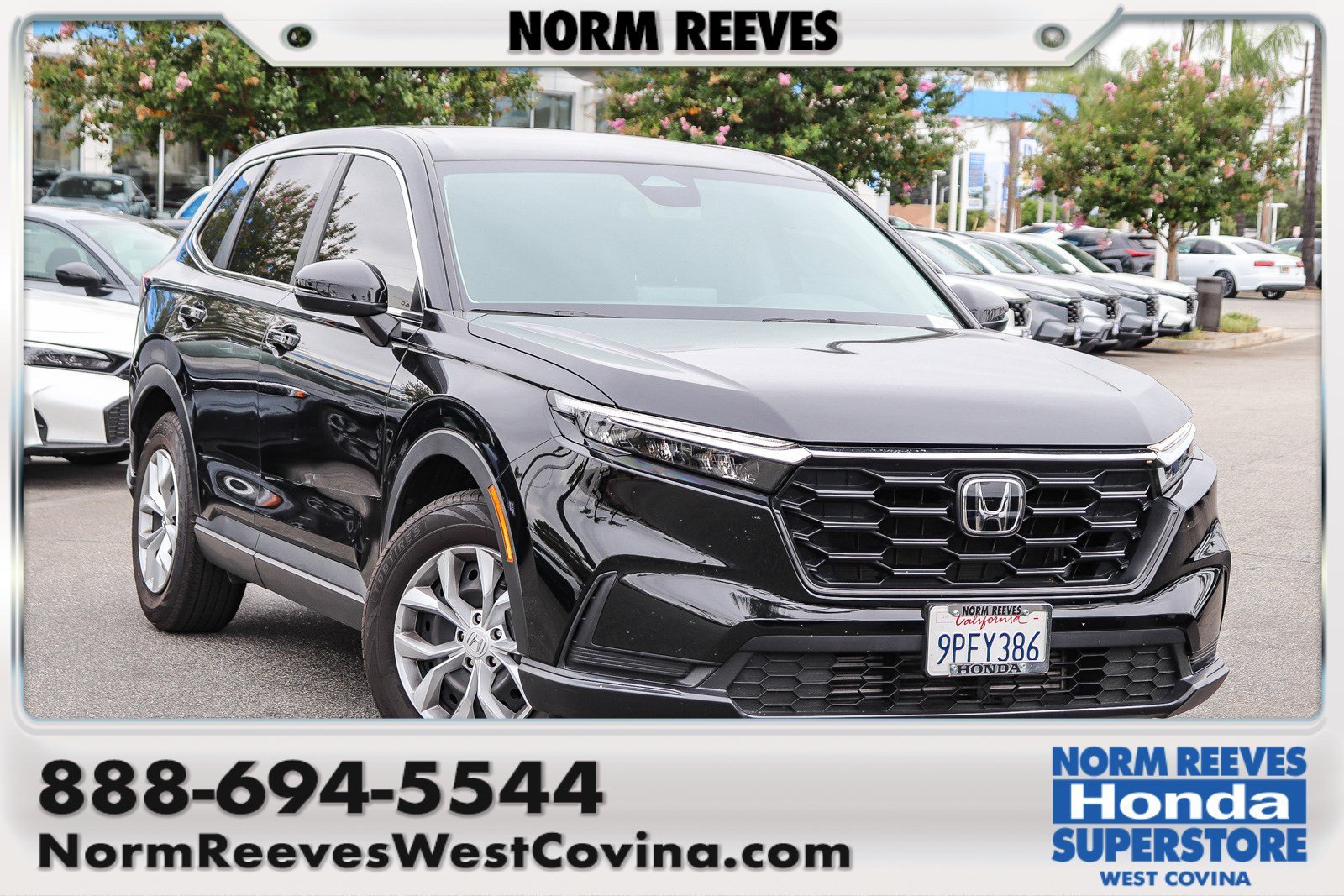 Used 2025 Crystal Black Pearl Honda LX image 1