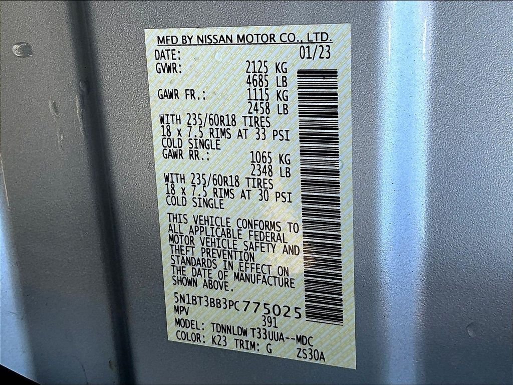Certified Used 2023 Silver Nissan SV image 34