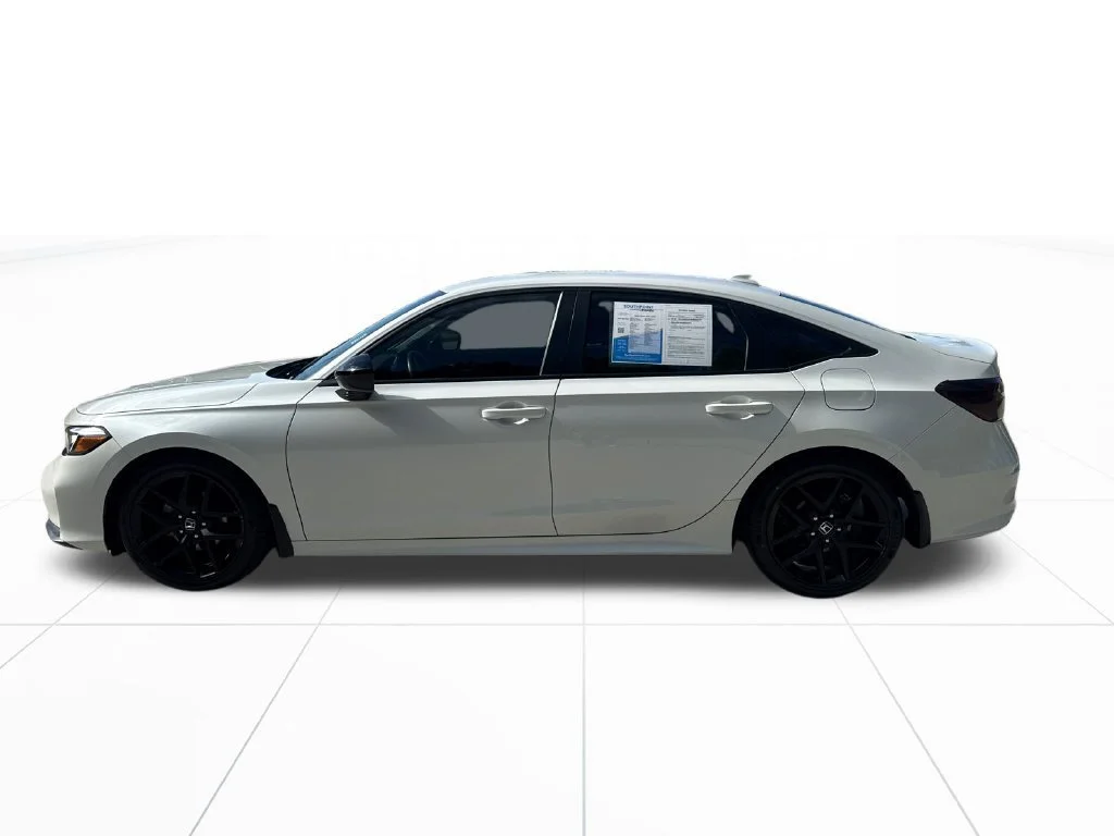 Certified Used 2025 Platinum White Pearl Honda 4D SPORT image 41