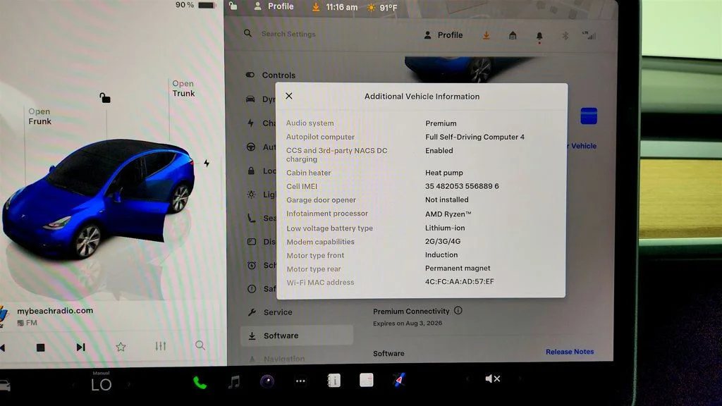 Used 2023 Deep Blue Metallic Tesla Long Range AWD w/ Acceleration Boost image 16