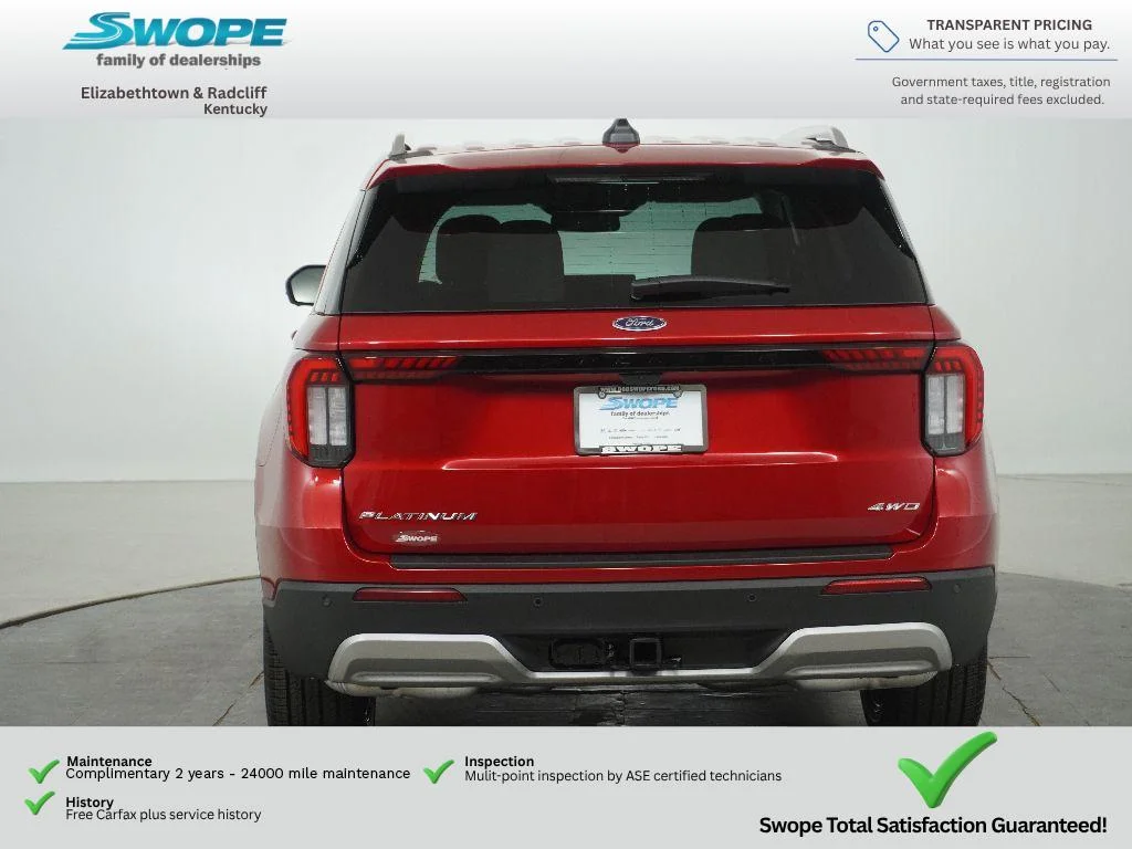 New 2026 Rapid Red Metallic Tinted Clearcoat Ford Platinum™ image 6