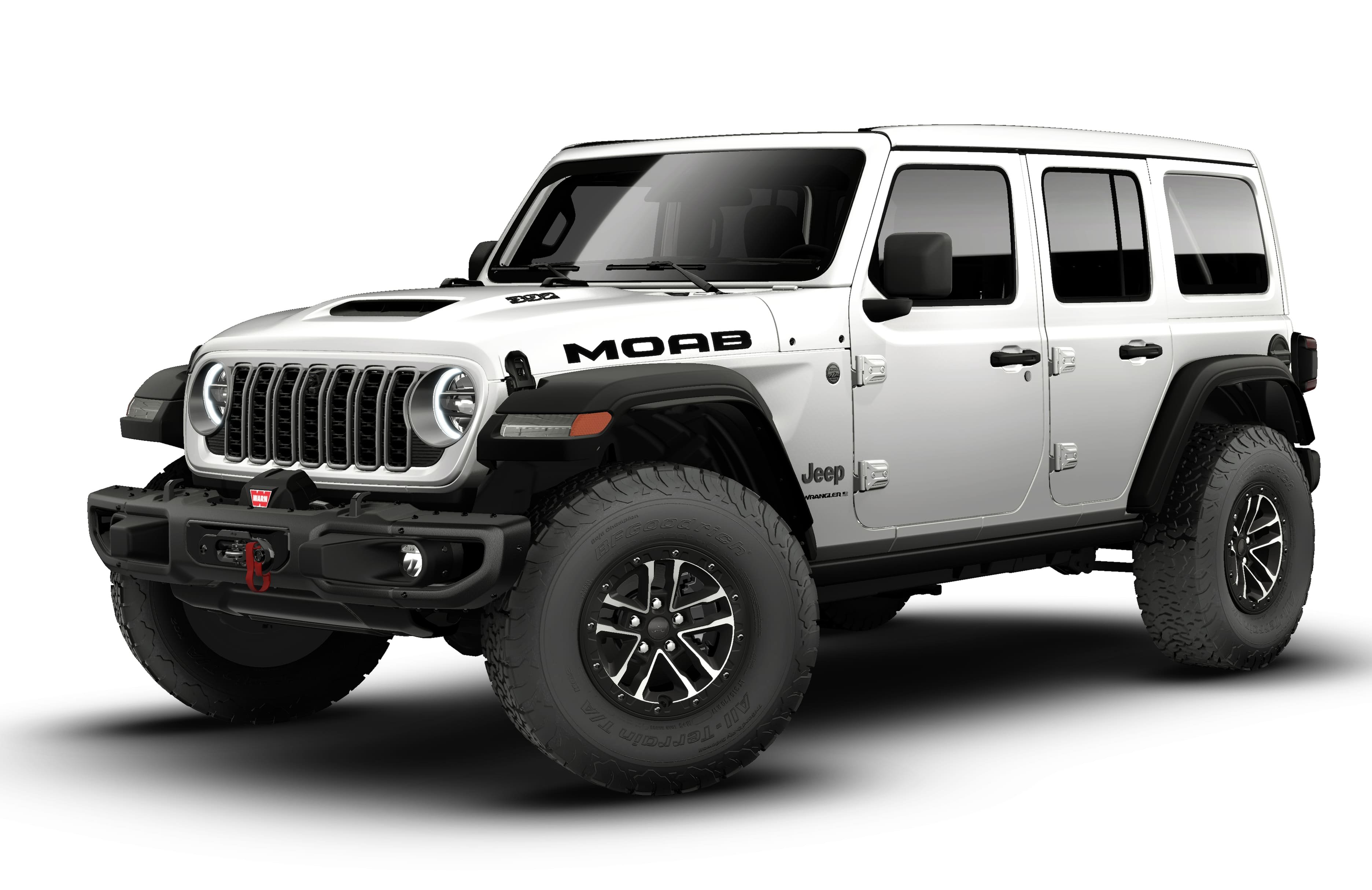 New 2026 Bright White Clear-Coat Exterior Paint Jeep Rubicon 392 image 1