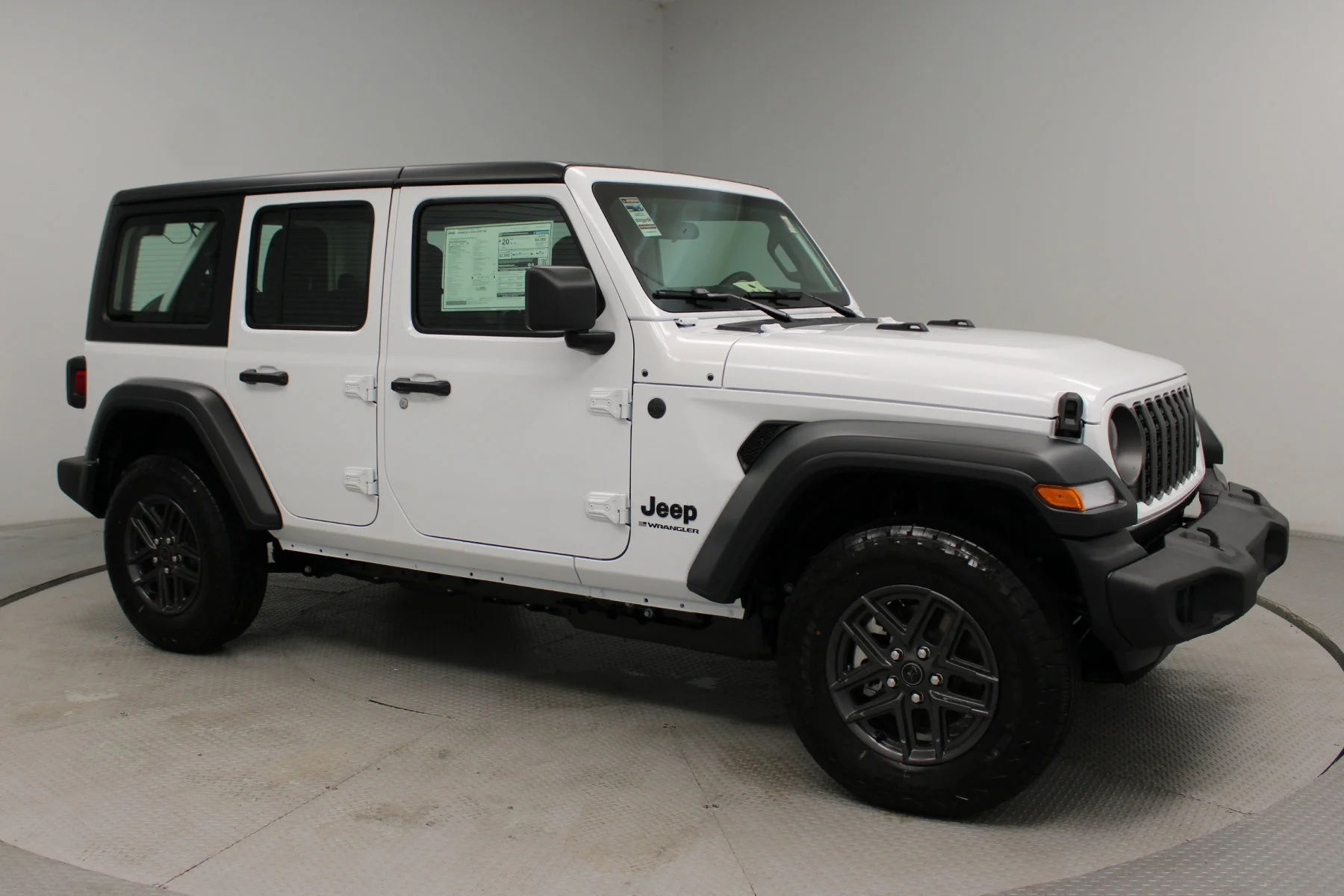 New 2026 Bright White Clear-Coat Exterior Paint Jeep Sport 4 Door 4x4 image 20