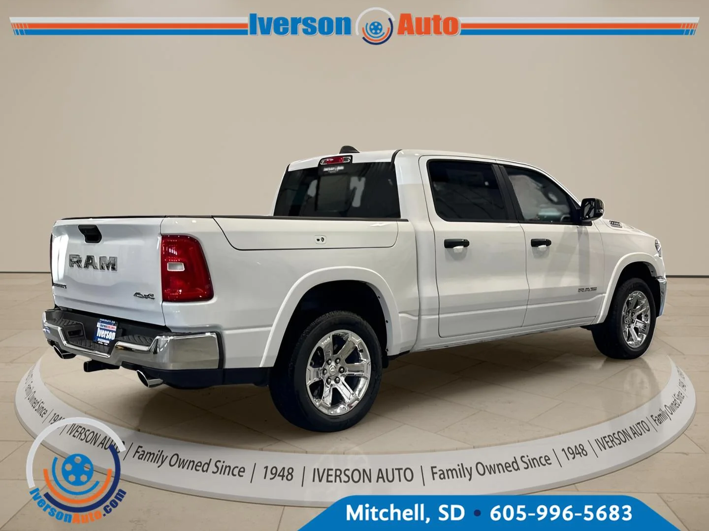 New 2026 Bright White Clear-Coat Exterior Paint RAM Big Horn image 8