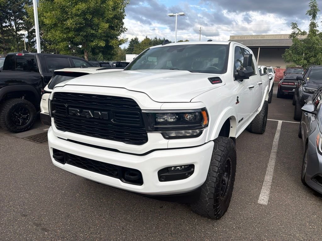 Used 2022 Bright White Clearcoat Ram Limited image 3