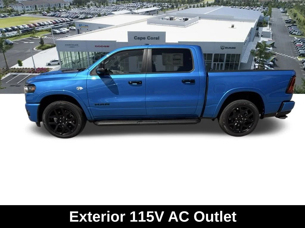 New 2026 Hydro Blue Pearl-Coat Exterior Paint RAM Laramie image 9