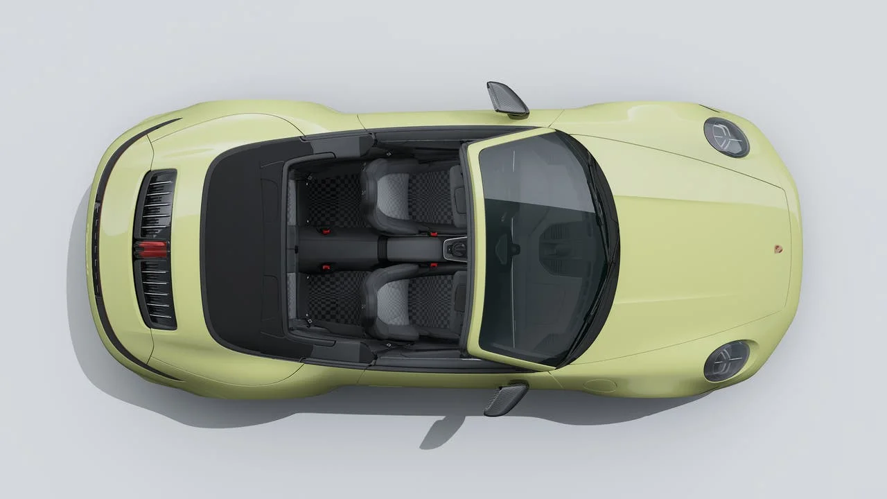New 2026 Cartagena Yellow Metallic Porsche Carrera 4S Cabriolet image 5