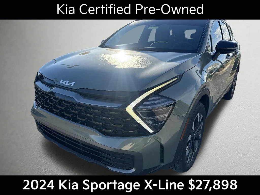 Certified Used 2024 Green Kia X-Line image 8