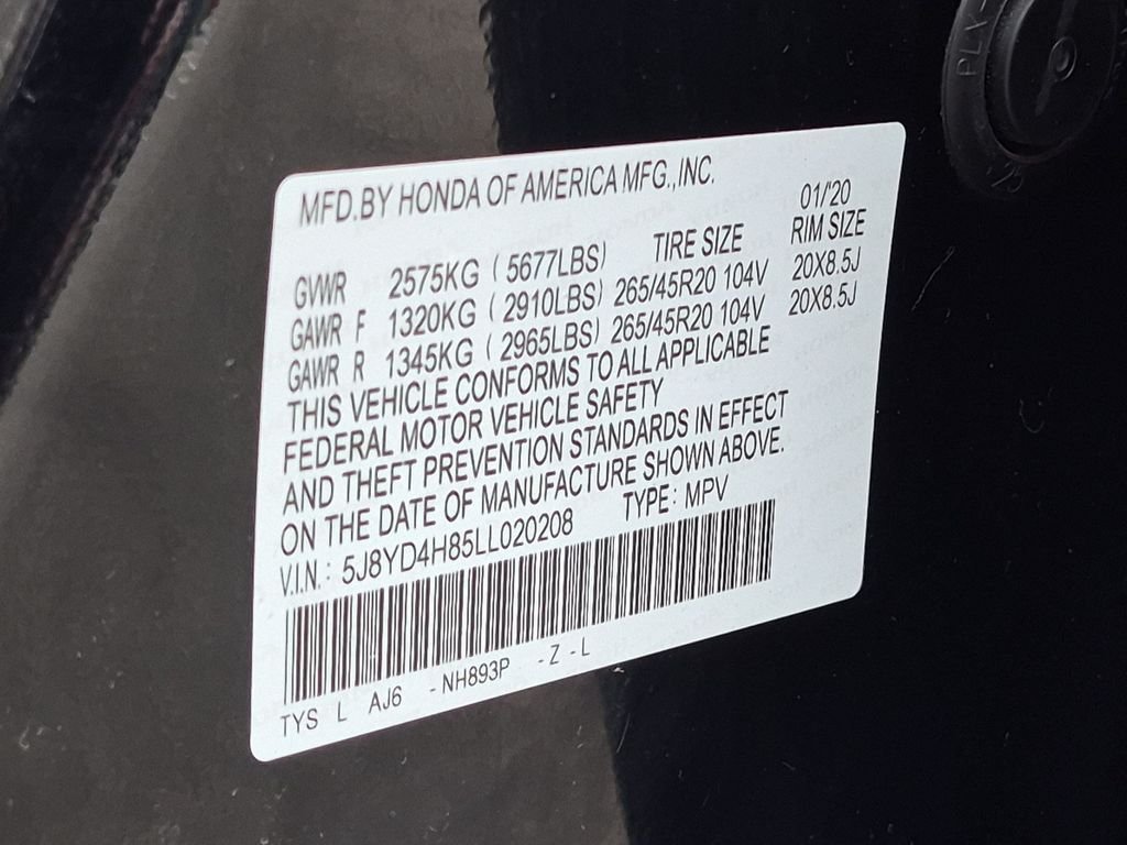 Used 2020 Black Acura Advance image 36