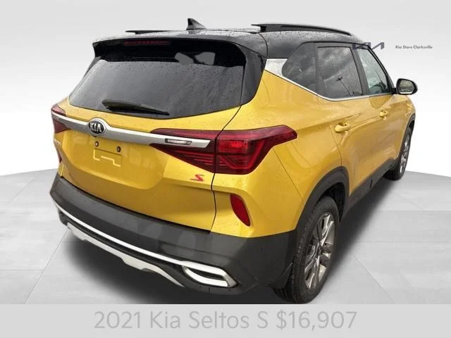 Certified Used 2021 Yellow Kia S image 8