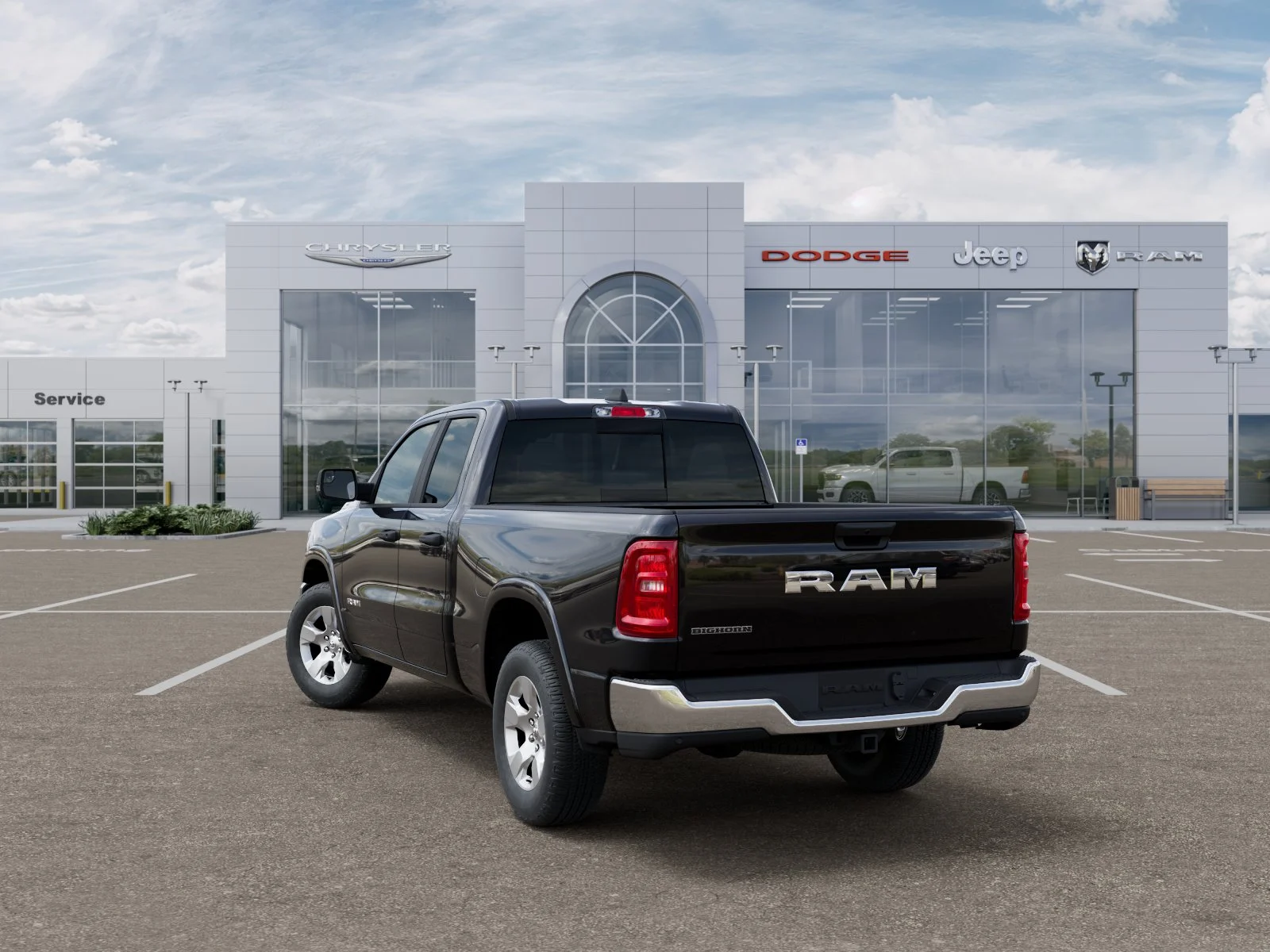 New 2026 Diamond Black Crystal Pearl-Coat Exterior Paint RAM Big Horn/Lone Star image 36