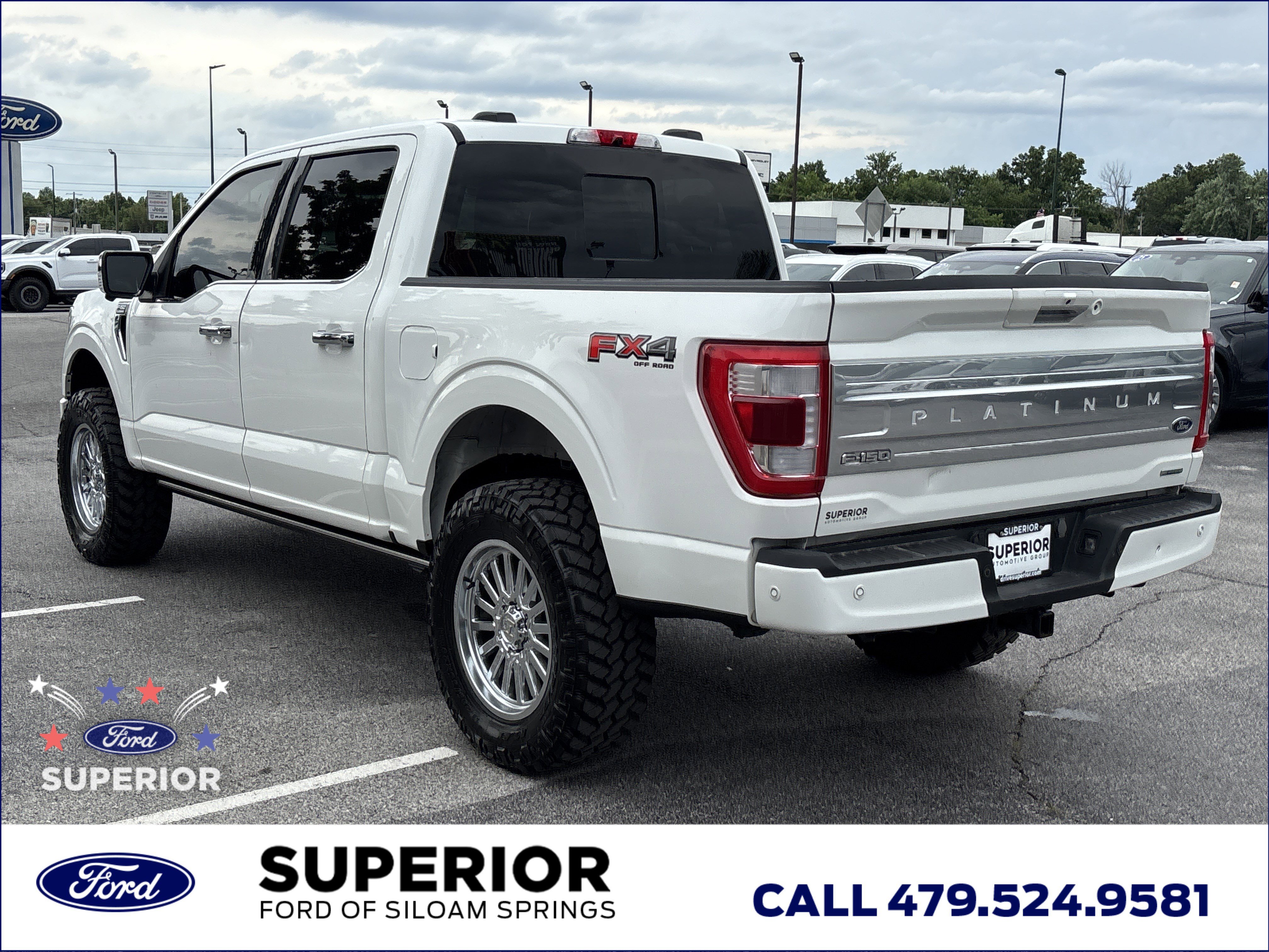 Used 2023 Star White Metallic Tri-Coat Ford Platinum 4WD image 8