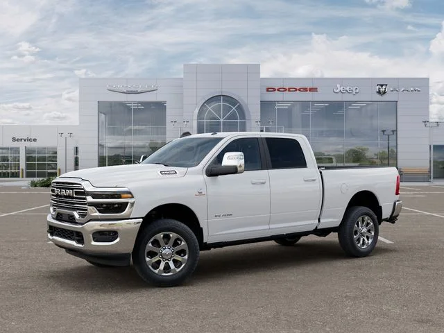 New 2026 Bright White Clear-Coat Exterior Paint RAM Laramie image 2