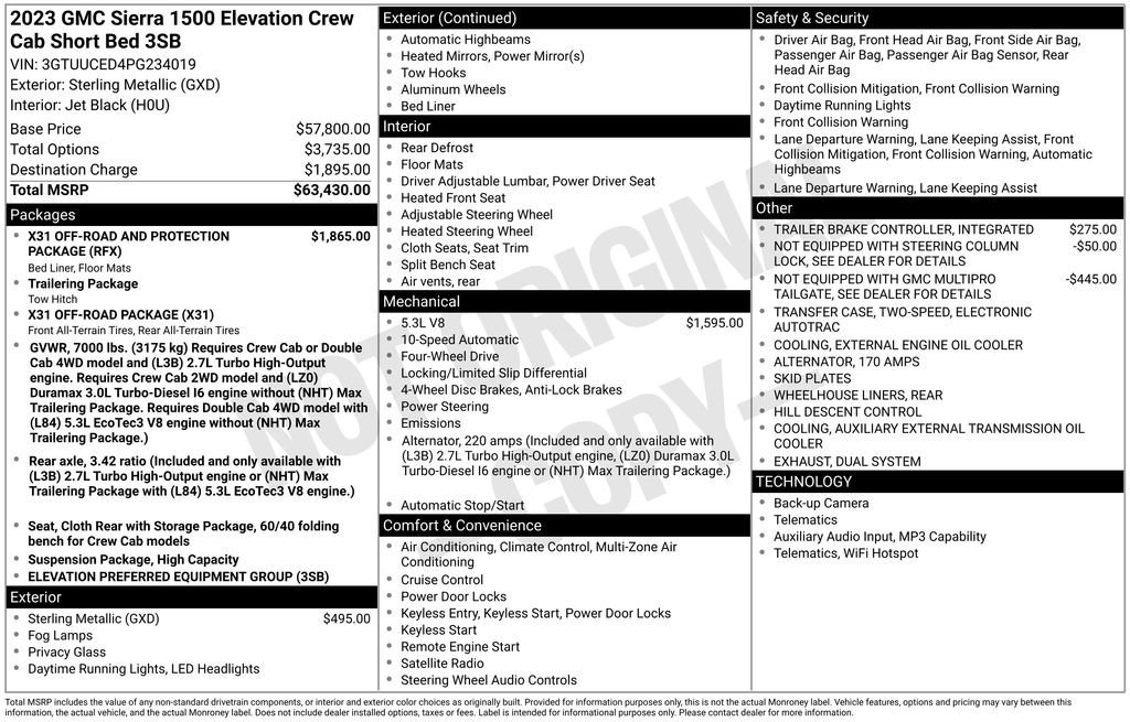 Used 2023 Sterling Metallic GMC Elevation image 6