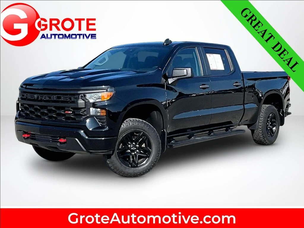 Used 2022 Black Chevrolet Custom Trail Boss image 1