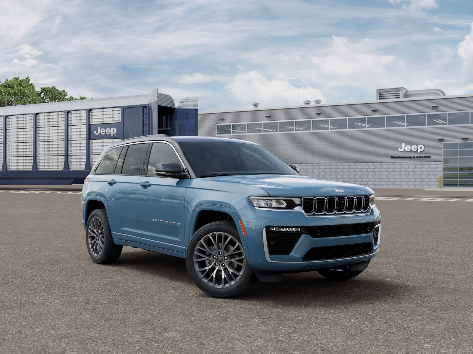 New 2027 Steel Blue Paint Jeep Summit image 3