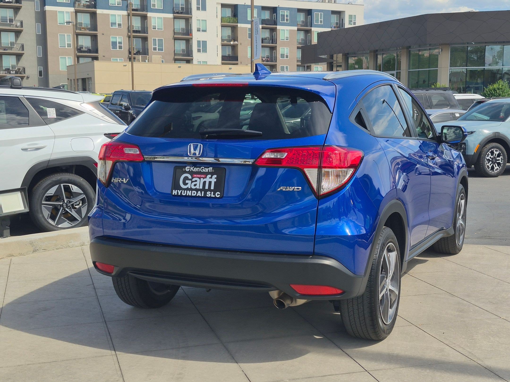 Used 2021 Aegean Blue Metallic Honda EX image 3