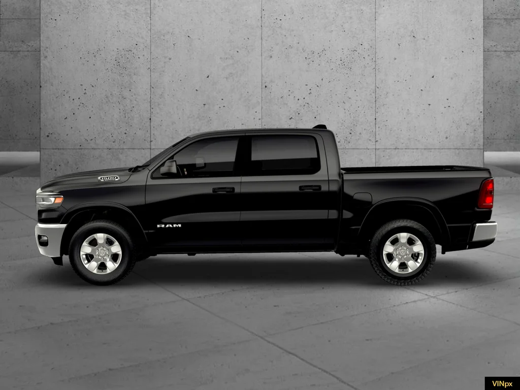 New 2026 Diamond Black Crystal Pearl-Coat Exterior Paint RAM Big Horn/Lone Star image 2