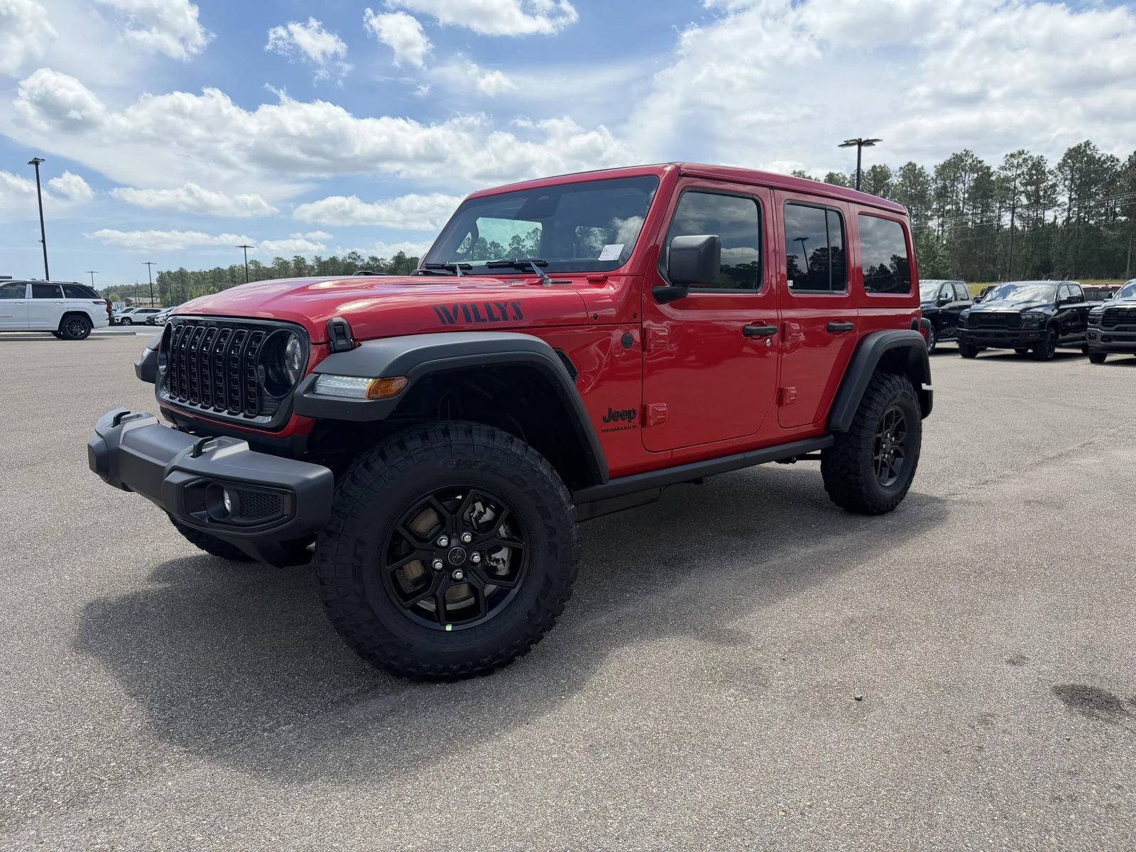 New 2026 Firecracker Red Clear-Coat Exterior Paint Jeep Willys image 1