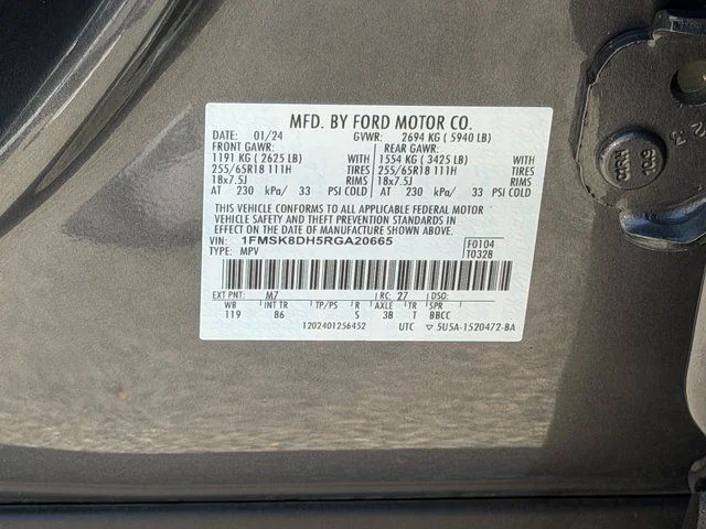Certified Used 2024 Carbonized Gray Metallic Ford XLT image 44