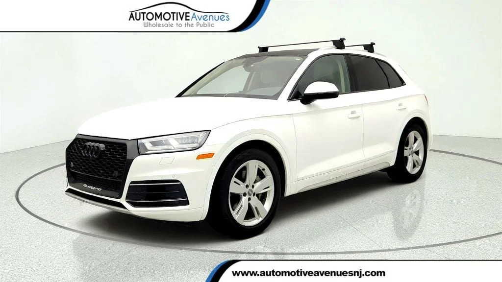 Used 2018 Ibis White Audi 2.0 TFSI Premium Plus w/ Navigation Pkg & Cold Weather Pkg image 1