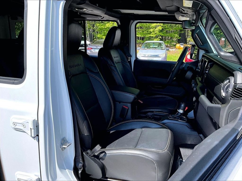 Used 2023 Bright White Clearcoat Jeep Sahara 4xe image 11