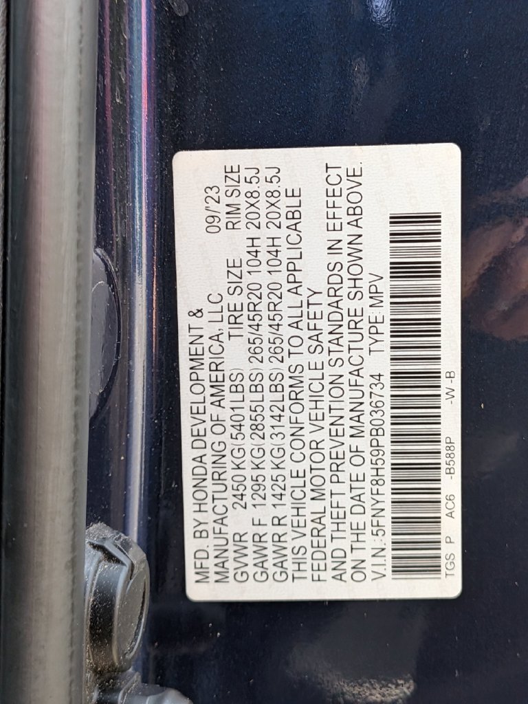 Used 2023 Blue Honda EX-L image 33