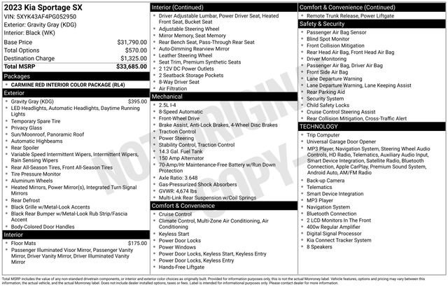 Used 2023 Gray Kia SX image 47